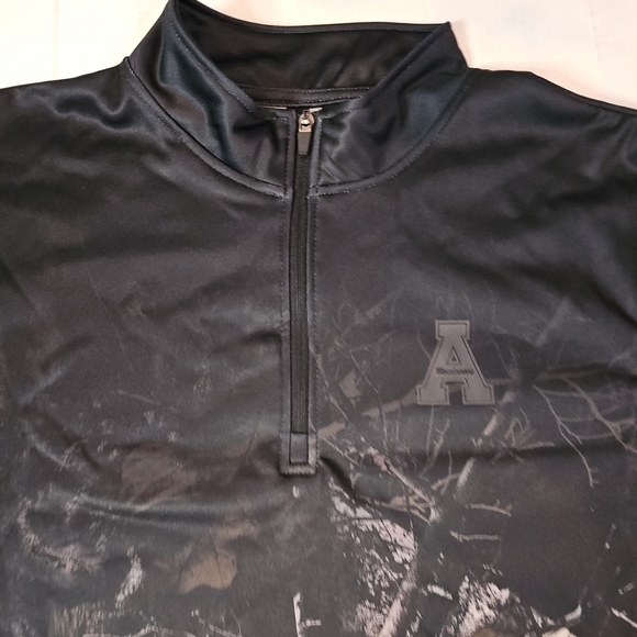 Appalachian State Colosseum Black Realtree Camo Creek 1/4-Zip Pullover Men's XL - Picture 3 of 8